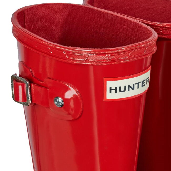 Hunter Original Children's Gloss Red Boots - Image 4