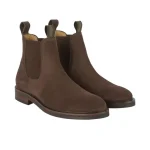 Le Chameau Men's La Chelsea Suede Dark Brown