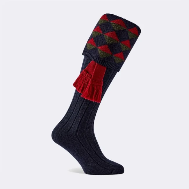 *New In* Pennine Grand Navy Shooting Sock