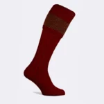 *New In* Pennine Penrith Shooting Sock Olive/ Burgundy